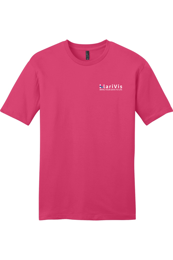 KlariVis: ADULT SoftSpun Tee (with Sleeve Logo)