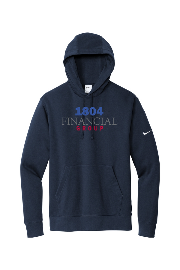 1804: Nike Club Fleece Sleeve Swoosh Pullover Hoodie