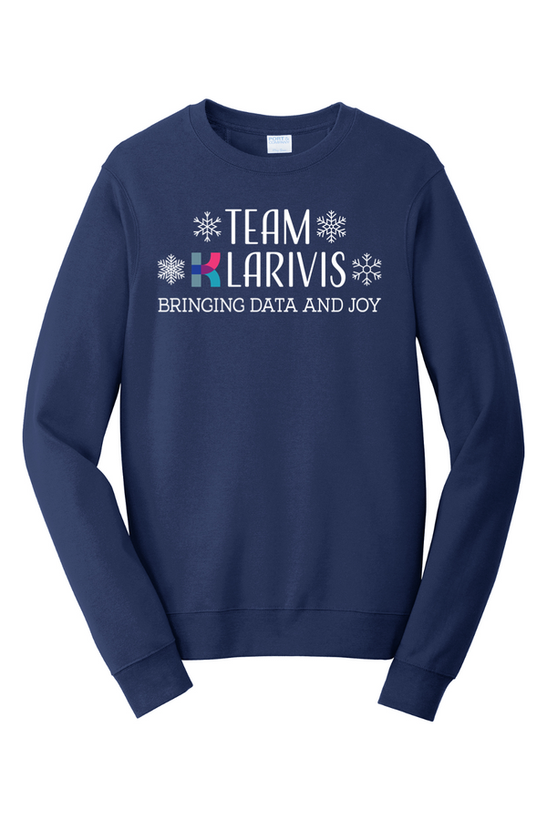 KlariVis Holiday: ADULT RingSpun Fleece Crewneck Sweatshirt (Printed)
