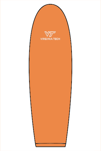 VTTI Chevron with VT Sleeve Logo: ADULT Comfort Colors Ringspun Long Sleeve Tee (Embroidered)