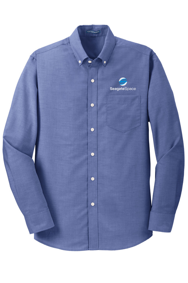 Seagate Space: ADULT Long Sleeve Oxford Shirt (Embroidered)