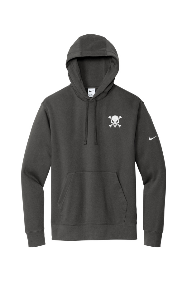 Turkey Skull: Nike ADULT Club Fleece Sleeve Swoosh Pullover Hoodie