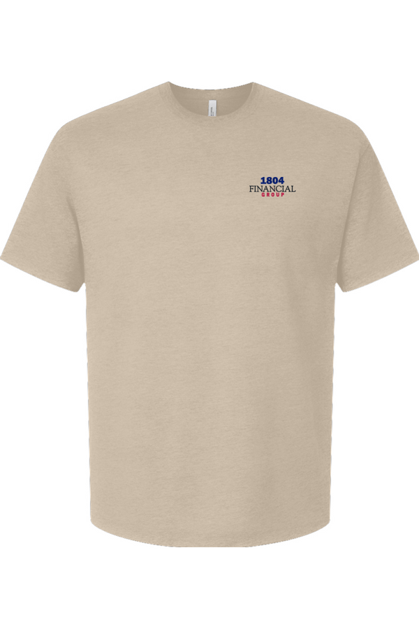 1804: ADULT 6 oz. Heavyweight Ringspun Tee (Embroidered)