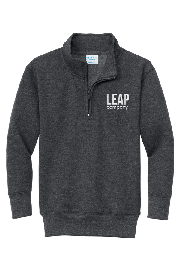 Leap: YOUTH Classic Fleece 1/4-Zip Pullover Sweatshirt (Embroidered)
