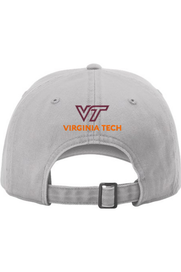 VTTI Chevron with VT Back Logo: Richardson Peach Twill Dad Hat (Embroidered)