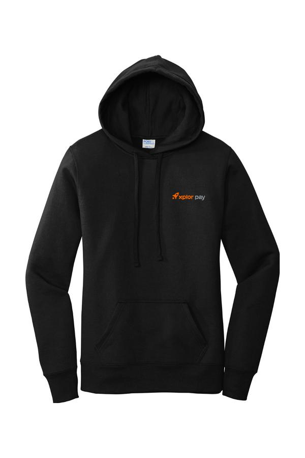 Xplor Pay: LADIES Classic Fleece Pullover Hooded Sweatshirt (Embroidered)