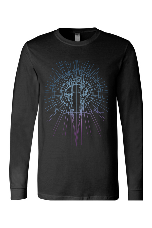 Torc: ADULT Long Sleeve Airlume Combed Ringspun Cotton Tee (FullColor Print)