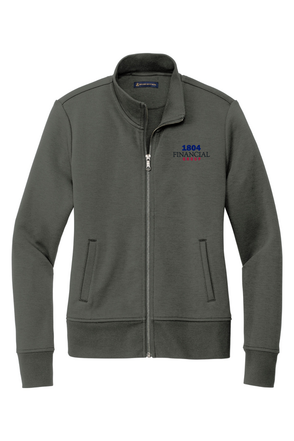 1804: Brooks Brothers LADIES Double-Knit Full-Zip