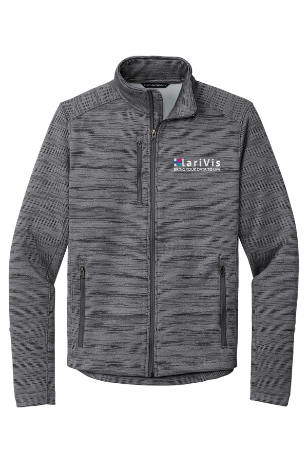 KlariVis: ADULT Stripe-Pattern Performance Fleece Jacket
