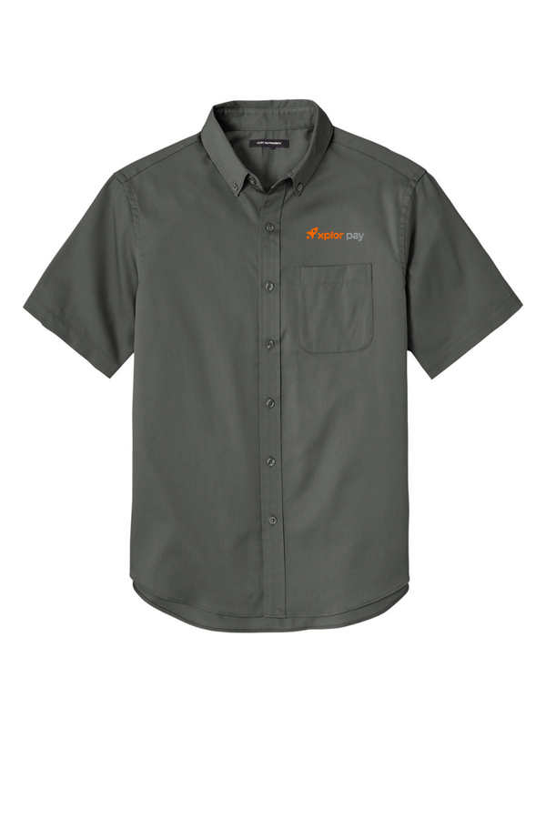 Xplor Pay: ADULT Short Sleeve Easy Care Twill Shirt (Embroidered)
