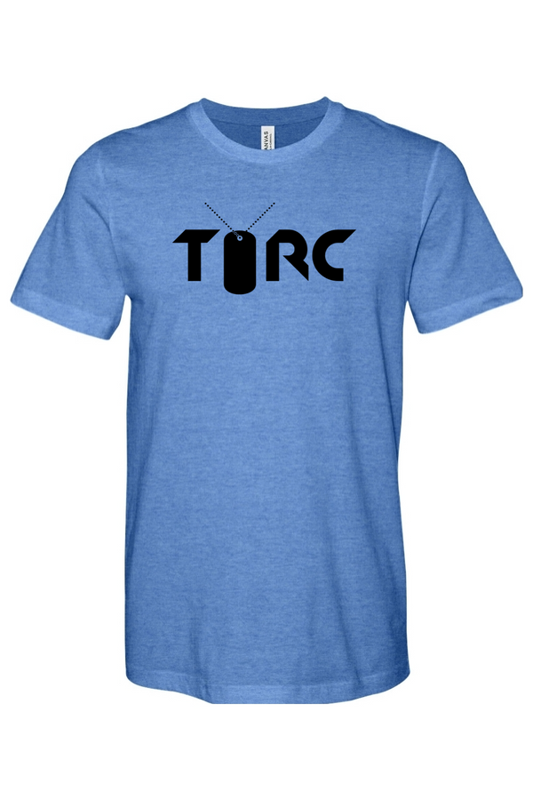 Torc Vet: ADULT Heathered Soft-Jersey Tee (USA FLAG on Right Sleeve)