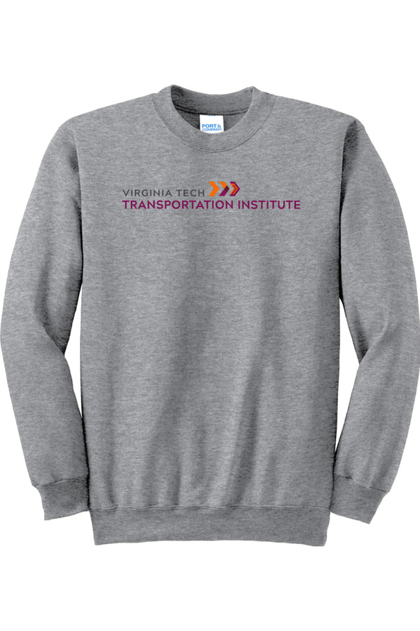 VTTI Chevron with VT Sleeve Logo: ADULT Heavy Blend Fleece Sweatshirt (FullFront Embroidery)