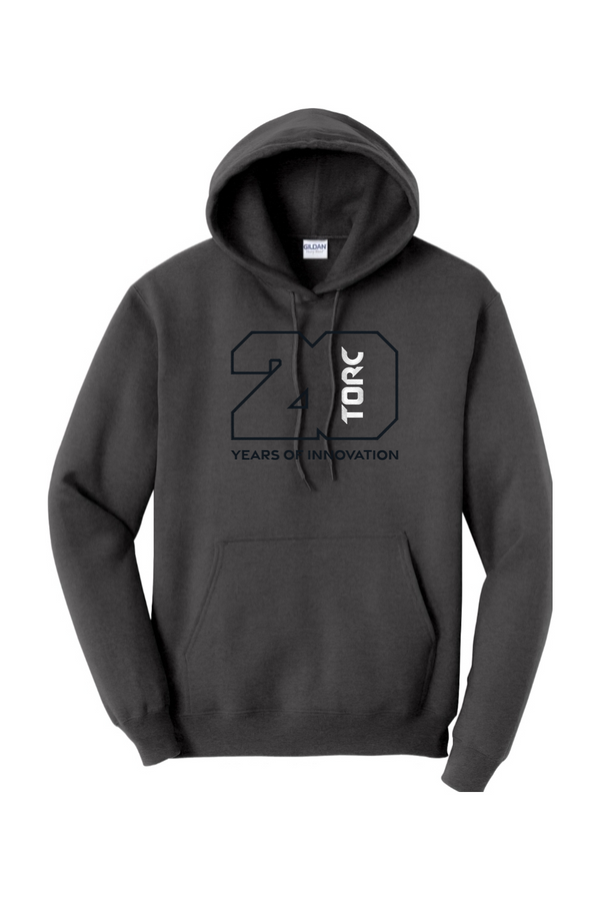 Torc 20th: ADULT Heavy Hooded Sweatshirt (FullFront Embroidery)