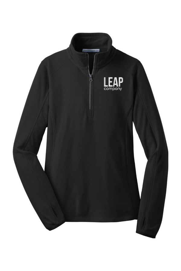 Leap: LADIES Microfleece 1/2-Zip Pullover (Embroidered)
