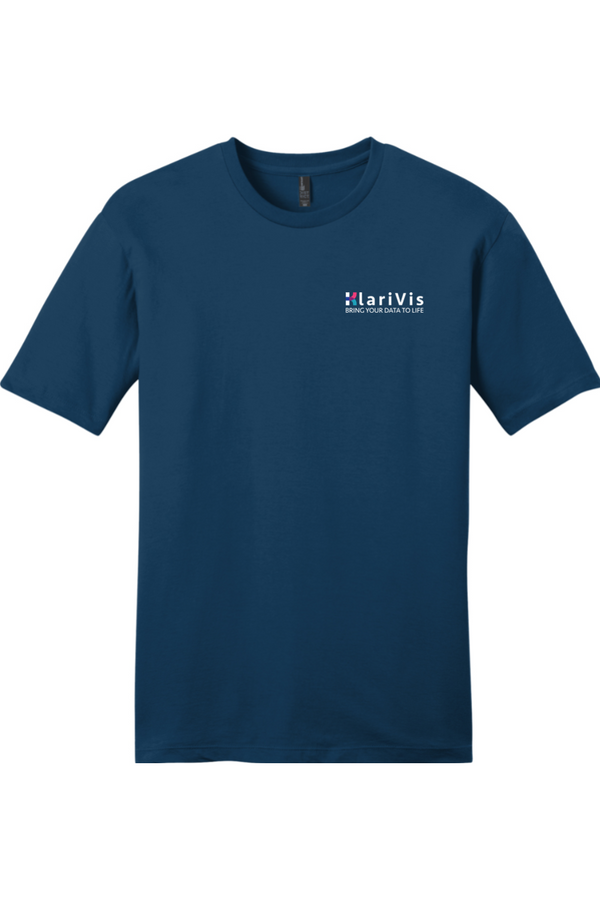 KlariVis: ADULT SoftSpun Tee (with Sleeve Logo)