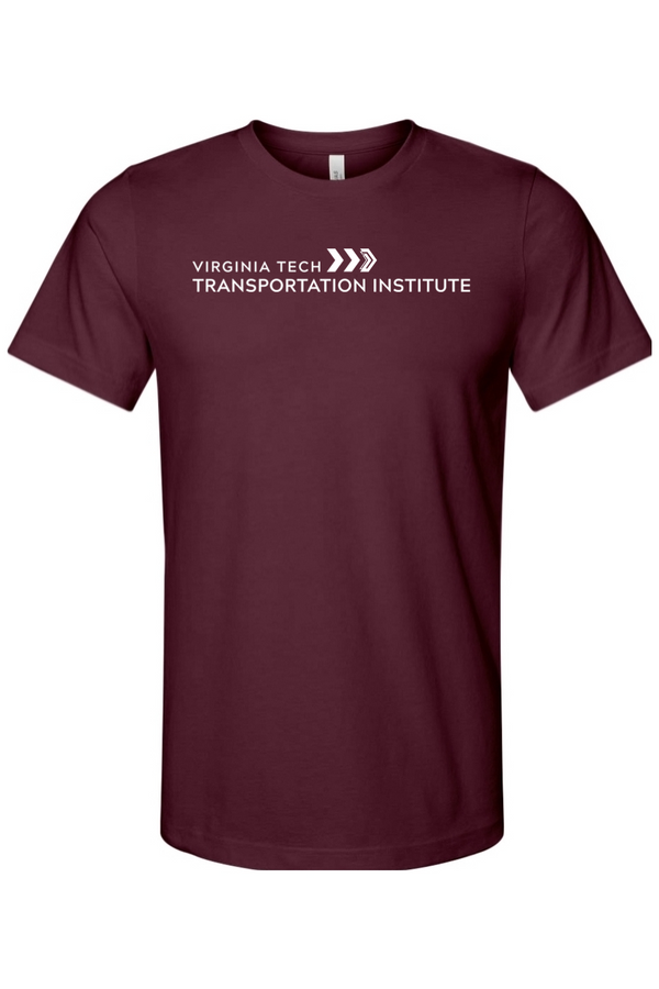 VTTI Chevron with VT Sleeve Logo: ADULT Ringspun Jersey Tee (Printed)