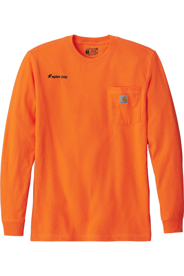 Xplor Pay: Carhartt ADULT Workwear Pocket Long Sleeve T-Shirt (Embroidered)