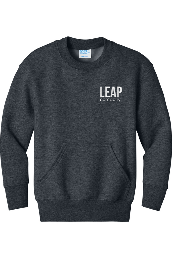 Leap: YOUTH Classic Crewneck Pocket Sweatshirt (Embroidered)