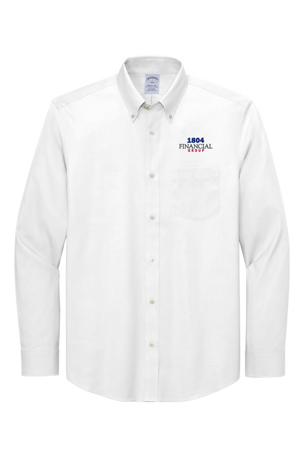 1804: Brooks Brothers ADULT Wrinkle-Free Stretch Pinpoint Shirt