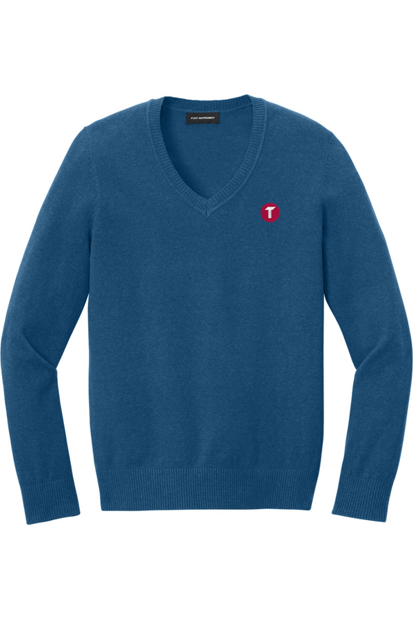 Torc: LADIES Easy Care V-Neck Sweater (Embroidered)