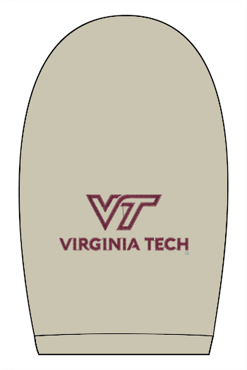 VTTI Chevron with VT Sleeve Logo: ADULT Comfort Colors Ringspun Pocket Tee (Embroidered)
