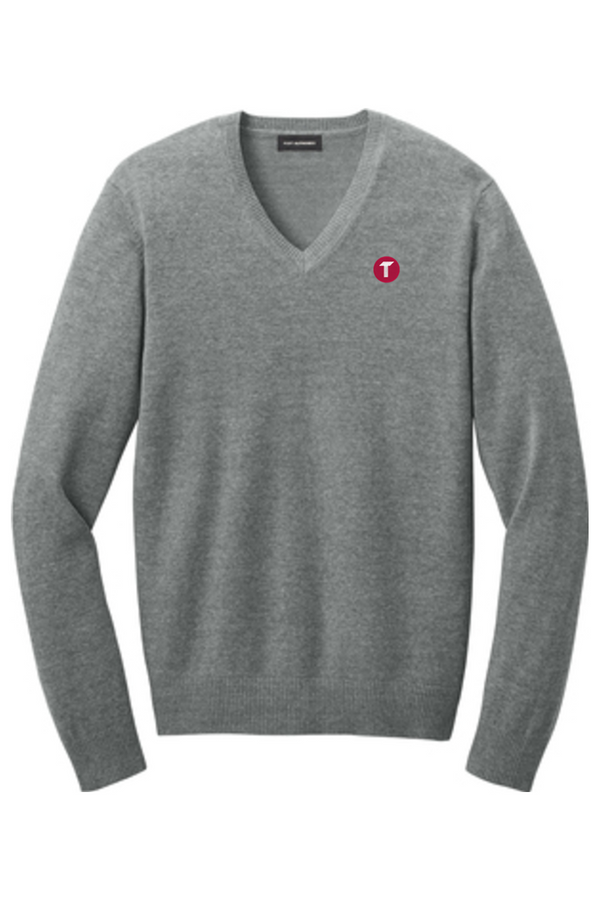 Torc: ADULT Easy Care V-Neck Sweater (Embroidered)