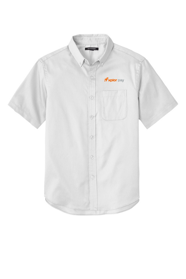 Xplor Pay: ADULT Short Sleeve Easy Care Twill Shirt (Embroidered)