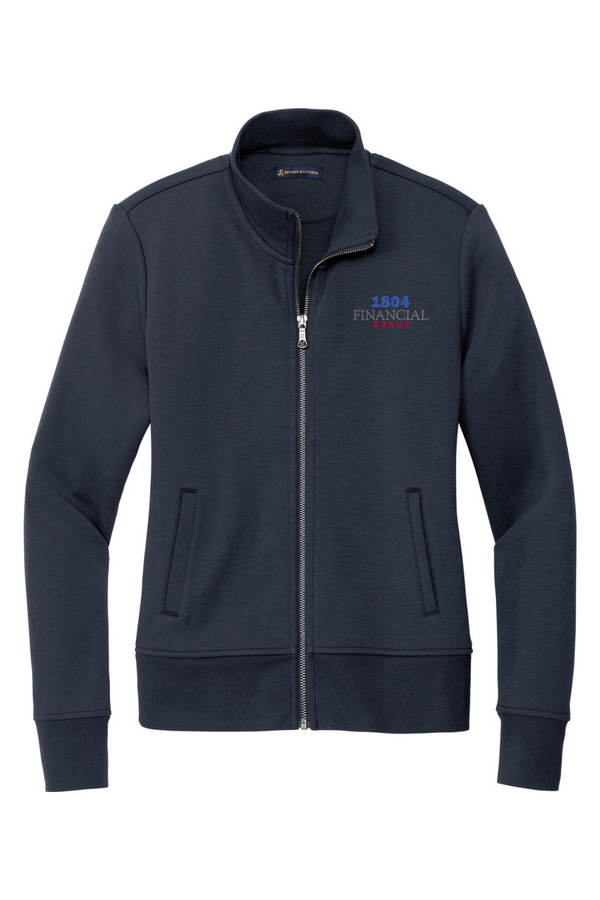 1804: Brooks Brothers LADIES Double-Knit Full-Zip