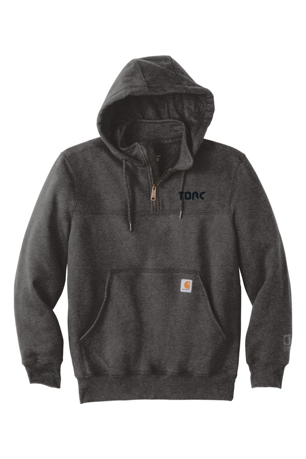 Torc: Carhartt ADULT Rain Defender Paxton Heavyweight Hooded Zip Mock Sweatshirt (Embroidered)
