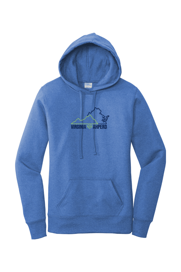 VA AHPERD: Ladies Classic Fleece Pullover Hooded Sweatshirt (FullFront Embroidery)