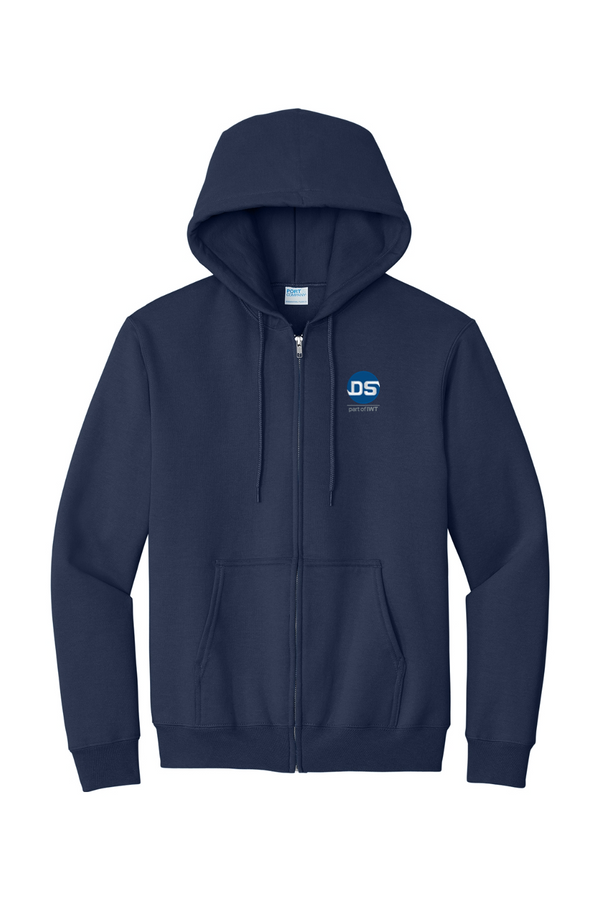 DS/IWT: ADULT Classic Fleece Full-Zip Hooded Sweatshirt (Embroidered)