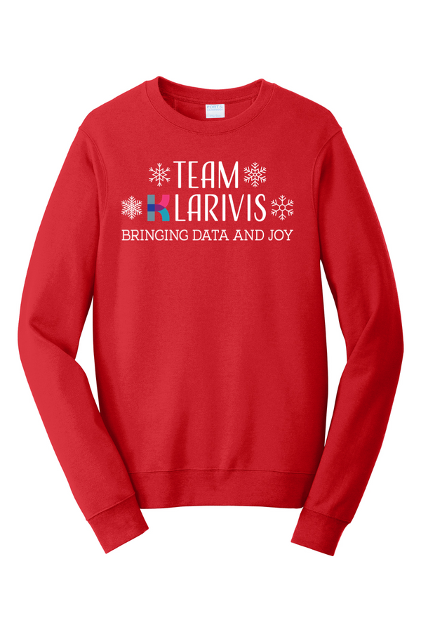 KlariVis Holiday: ADULT RingSpun Fleece Crewneck Sweatshirt (Printed)