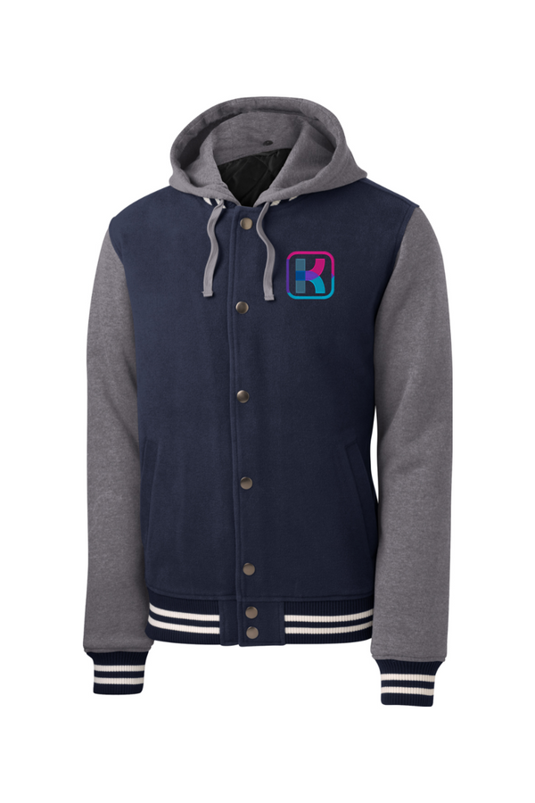KlariVis: ADULT Insulated Hooded Letterman Jacket