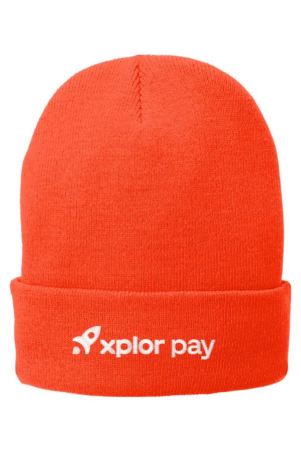 Xplor Pay: Fleece-Lined Knit Cap (Embroidered)