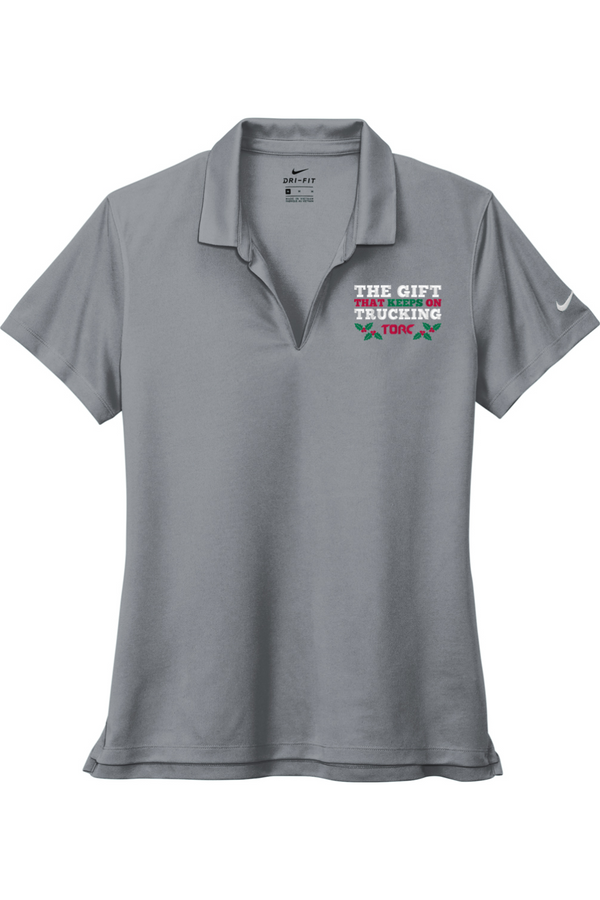 Torc "The Gift That Keeps On Trucking": Nike Ladies Dri-FIT Micro Pique 2.0 Polo (Embroidered)
