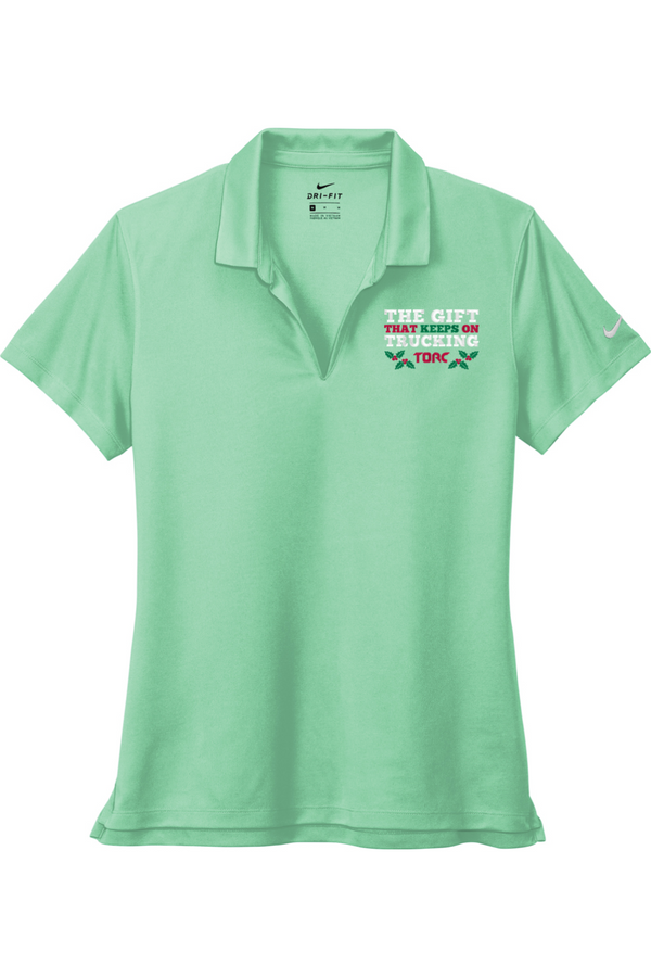 Torc "The Gift That Keeps On Trucking": Nike Ladies Dri-FIT Micro Pique 2.0 Polo (Embroidered)