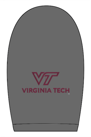 VTTI Chevron with VT Sleeve Logo: ADULT Comfort Colors Ringspun Pocket Tee (Embroidered)