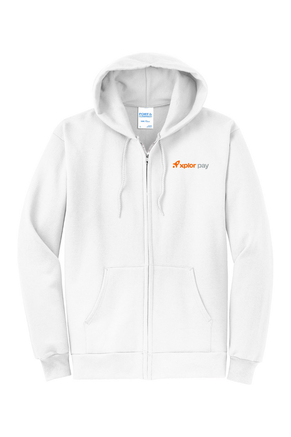 Xplor Pay: ADULT Fleece Full-Zip Hooded Sweatshirt (Embroidered)
