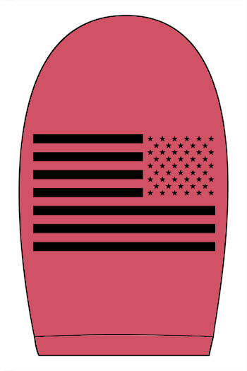 Torc Vet: ADULT Heathered Soft-Jersey Tee (USA FLAG on Right Sleeve)