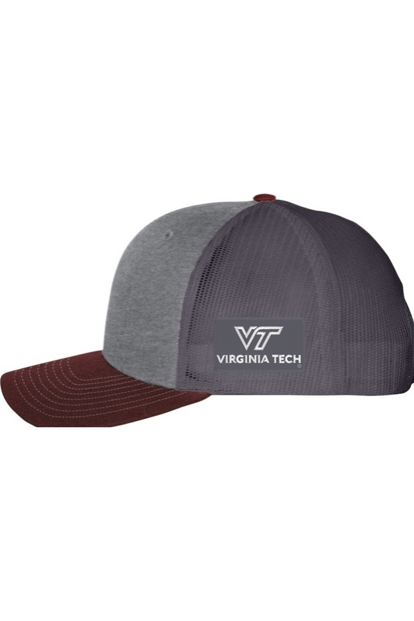 VTTI with VT Side Logo: Richardson Snapback Trucker Cap (Embroidered)
