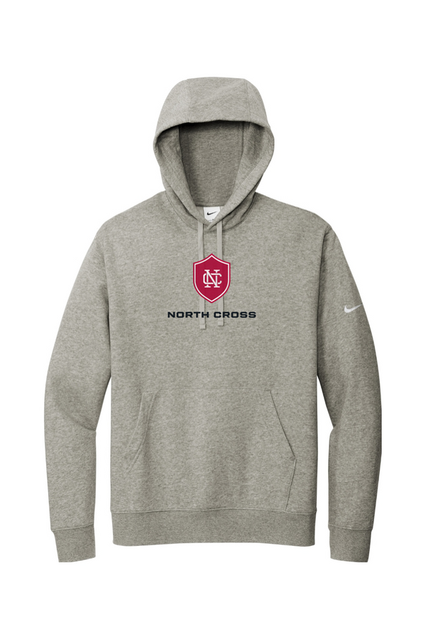 North Cross: Nike ADULT Club Fleece Pullover Hoodie (FullFront Embroidery)