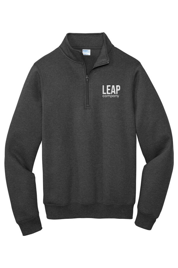 Leap: ADULT Classic Fleece 1/4-Zip Pullover Sweatshirt (Embroidered)