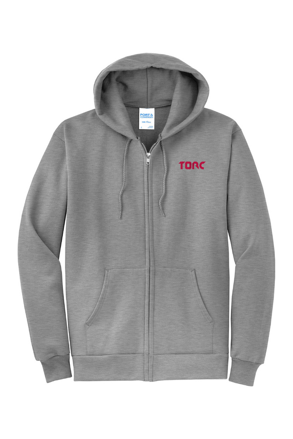 Torc: Classic Fleece Full-Zip Hooded Sweatshirt