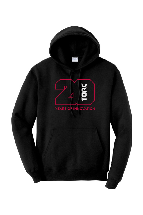 Torc 20th: ADULT Heavy Hooded Sweatshirt (FullFront Embroidery)