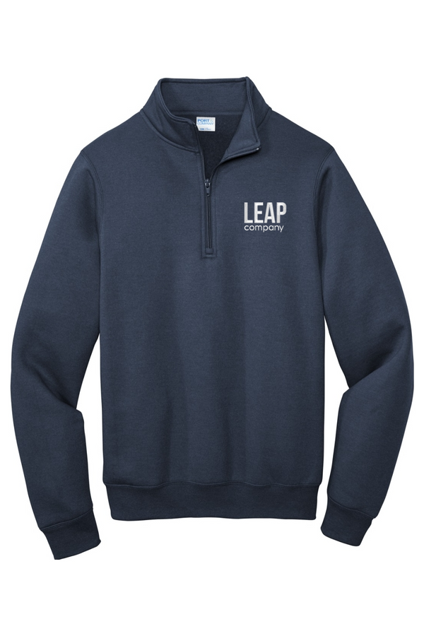 Leap: ADULT Classic Fleece 1/4-Zip Pullover Sweatshirt (Embroidered)