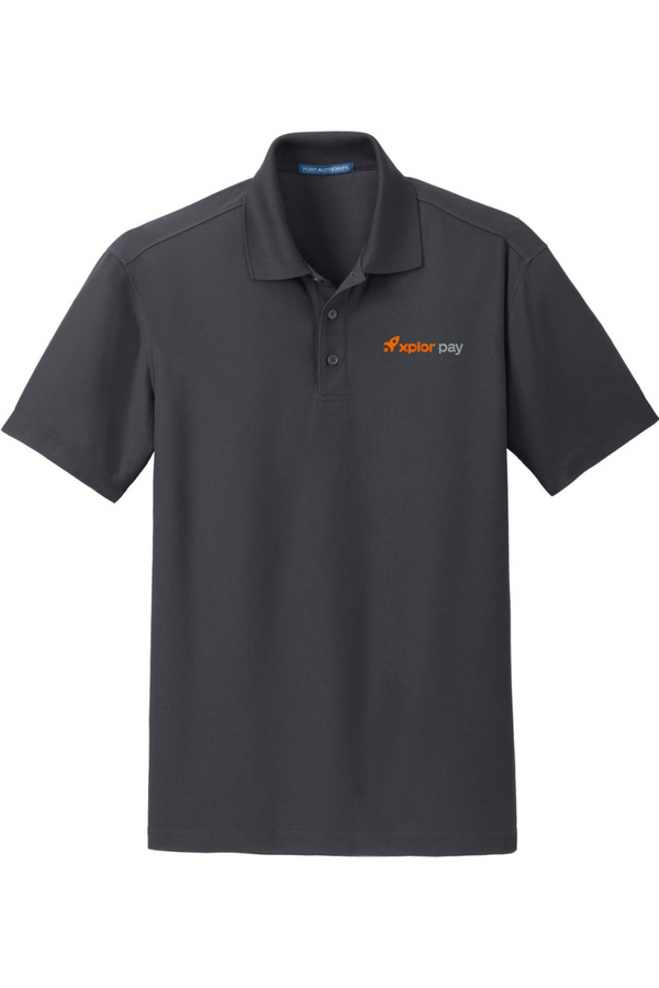 Xplor Pay: ADULT Dry-Wick Grid-Texture Performance Polo (Embroidered)
