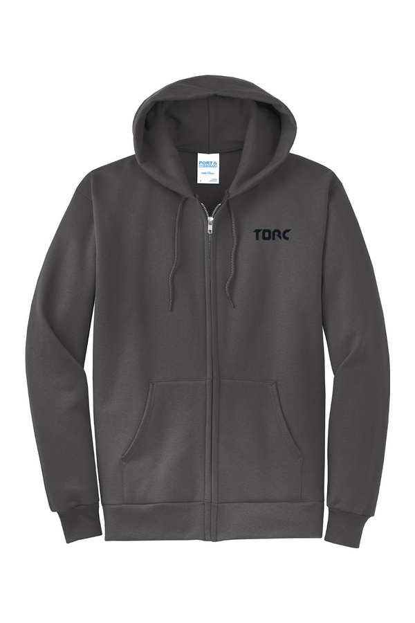 Torc: Classic Fleece Full-Zip Hooded Sweatshirt