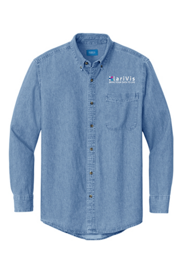 KlariVis: ADULT Long Sleeve Denim Shirt