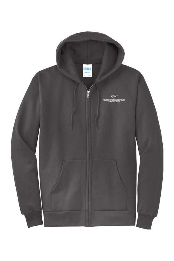 VTTI: ADULT Classic Fleece Full-Zip Hooded Sweatshirt (Embroidered)