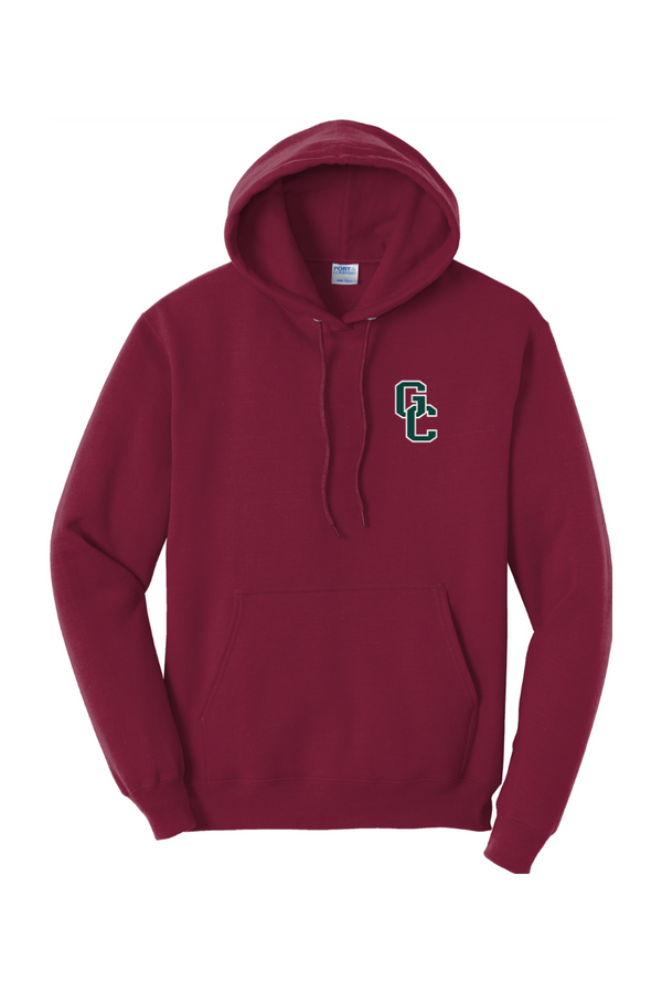 Glen Cove: ADULT Fleece Pullover Hooded Sweatshirt (Embroidered)